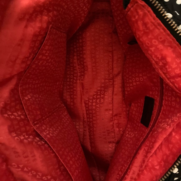 kate spade Bags Kate Spade Black And White Polka Stevie Diaper Bag